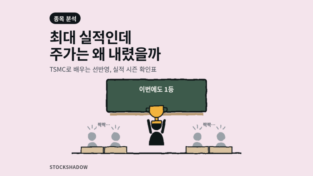 선반영을 1등 트로피를 든 학생과 조용한 박수로 표현한 TSMC 썸네일